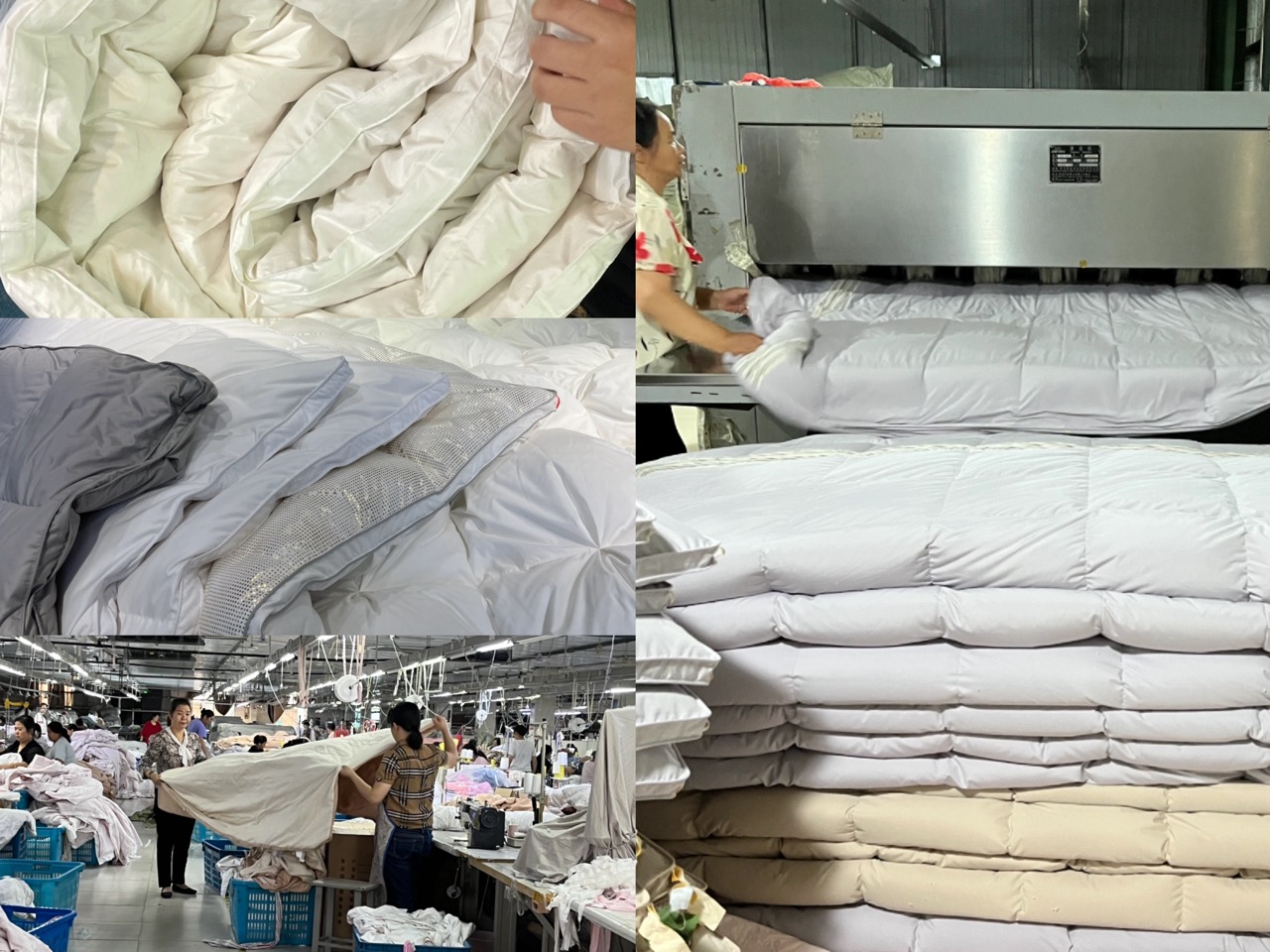 Custom home textiles including bedding, quilts, blankets, and pillow covers