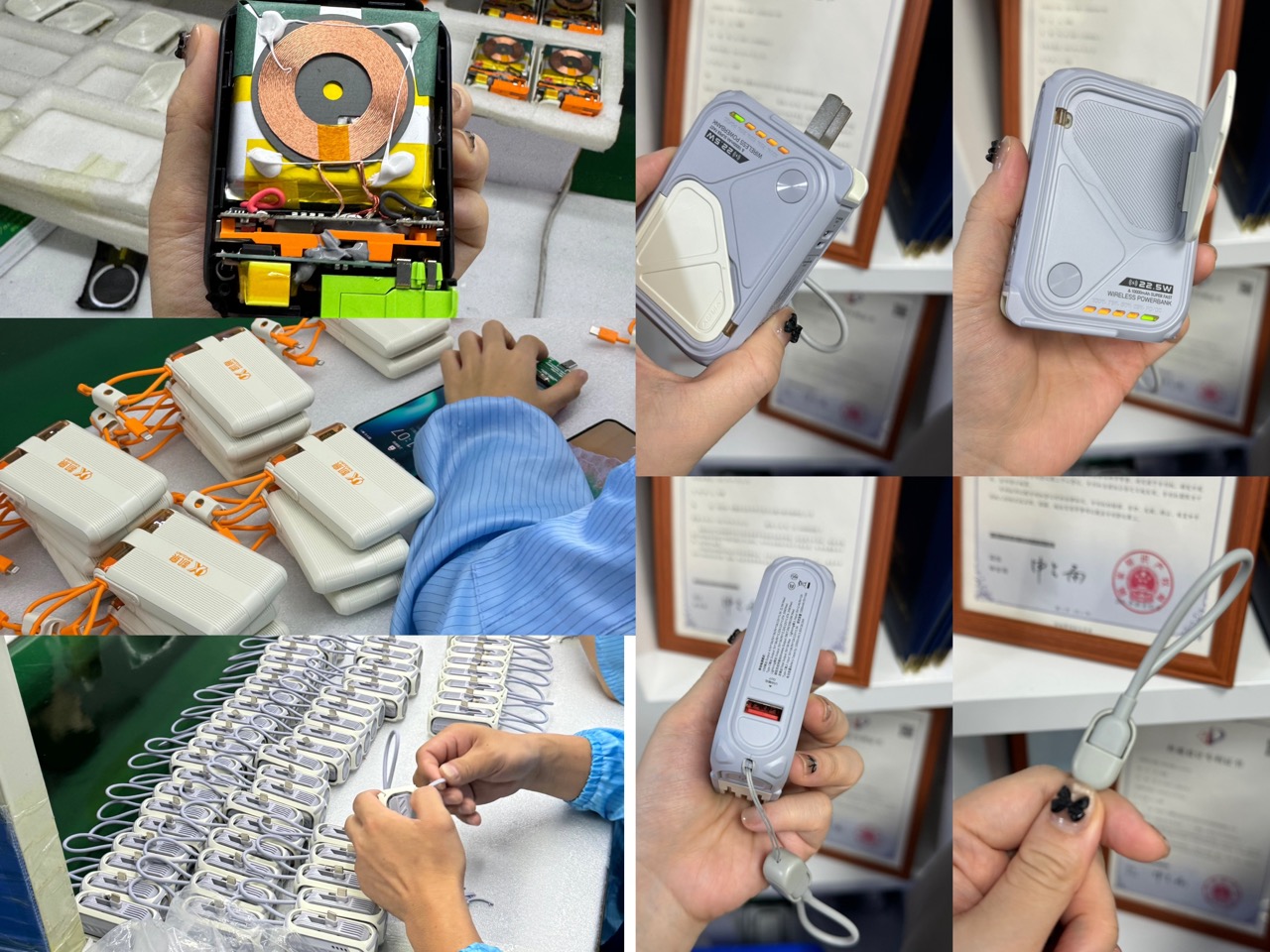 Custom logo power banks, portable chargers, and wireless chargers